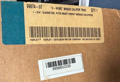 Genuine Harley-Davidson “V‑Wing” Brake Caliper Trim — NOS   Part No. 99674‑97