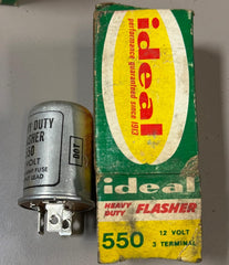 Ideal 550 Heavy‑Duty 12V 3‑Terminal Flasher (NOS, Boxed)