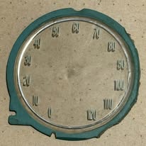 1965-69 CORVAIR 120 MPH SPEEDOMETER GAUGE LENS ONLY