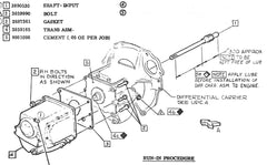 USED 1966-69 CORVAIR 4 SPEED TRANSMISSION INPUT SHAFT
