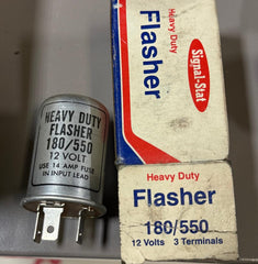 HEAVY DUTY FLASHER 180/550 – 12 VOLT – USE 14 AMP FUSE IN INPUT LEAD