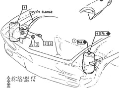 1965-69 CORVAIR CONVERTIBLE FRONT TRUNK MOUNTED BODY WEIGHT DAMPENER / SHAKER