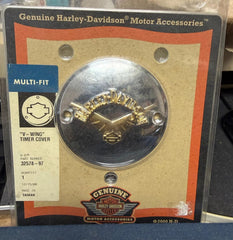 Genuine Harley-Davidson “V‑Wing” Timer Cover — NOS   Part No. 32578‑97
