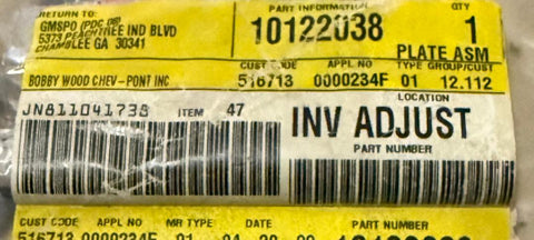 NOS GM “3.1” Door Emblem – Part #10122038 Fits 1990 Chevrolet Lumina (3.1L V6)