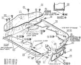 USED 1965-69 CORVAIR REAR ENGINE MOUNT COVER 3867221