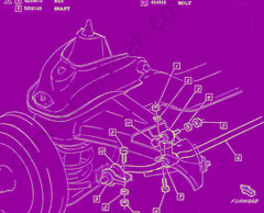 1964 CORVAIR FRONT STABILIZER / SWAY BAR HOLD DOWN CLAMP SOLD EACH