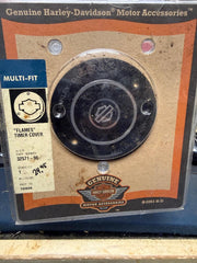 Genuine Harley-Davidson “FLAMES” Timer Cover — NOS   Part No. 32571‑98
