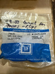 NOS GM Quarter Panel Retainer Clip – Part #16651848 (10-Pack)