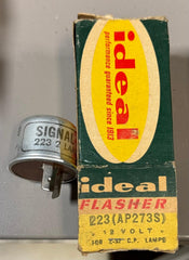 Ideal E23 / Signal 223 12V 2‑Lamp Flasher (NOS, Boxed)  Vintage