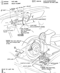 USED 1961-65 CORVAIR W/ CAC 5/8 - 18 WING NUT FOR CORVAIR WITH THE SPARE TIRE IN THE TRUNK