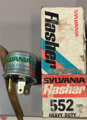 Sylvania 552 Heavy‑Duty 12V Flasher (NOS, Boxed)