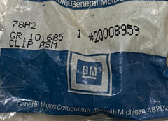 GM NOS 20008959 Window Sash Guide Clip — 1977–1992 GM Full-Size RWD — OEM, Discontinued