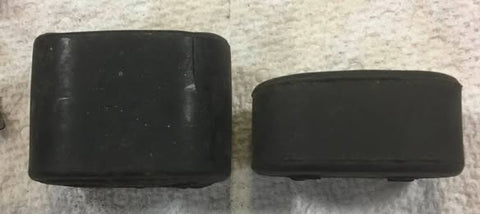 1968-69 CORVAIR OVAL REAR SEAT RUBBER BUMPER - GOOD USED