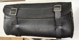 Handmade Leather Motorcycle Fork/Tool Bag – 12 Inch – Laced Panel