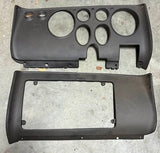 1965-66 CORVAIR CORSA TURBO 140HP POWDER COATED FLAT BLACK INSTRUMENT CLUSTER / GLOVE BOX SURROUNG