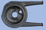 1965-66 CORVAIR CORSA 140 HP AIR CLEANER BASE POWDER COATED - DUSTY - WILL CLEAN UP NICE