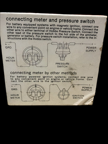 NEW NCI NC Hobbs total hour  mini meter