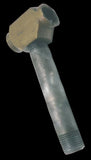 USED 1961-69 CORVAIR BRASS FUEL PUMP / LINE TEE AND THREADED ROD (NIPPLE)