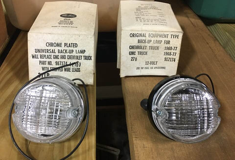 NOSR CORVAIR 1961-65 FC RAMSPSIDE VANS BACK UP LIGHT ASSEMBLY - TWO ASSEMBLIES AS PICTURED